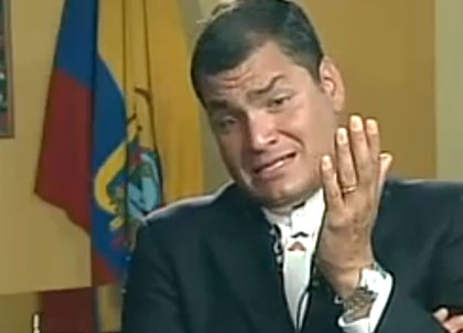 Rafael Correa, presidente de Ecuador.