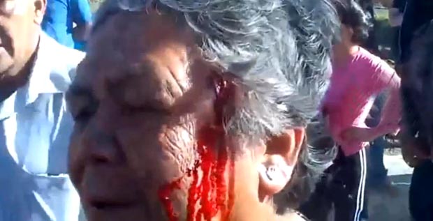 Las confrontaciones en Colombia entre el ejército y la población civil son violentas.