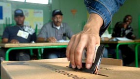 El proceso de votación en Honduras. 