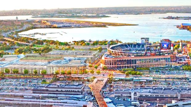 Dibujo de cómo quedará el estacionamiento en CitiField el estadio de los Mets.