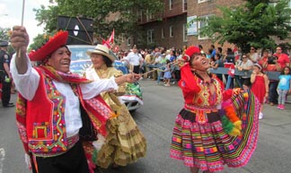 Artistas del Grupo Folklorico Peru Andino. Fotos Percy Luján
