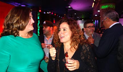 Desde la izquierda, Cristina Sch, el bloguero Manuel Pimentel, al fondo, Laura Martínez, Carlos Velásquez y Santiago Pérez de Goya. 