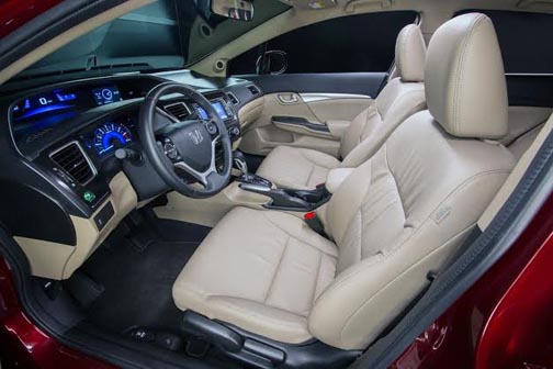 Interior del Honda Civic 2015.