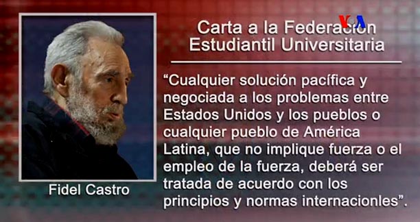 Fidel Castro opinando