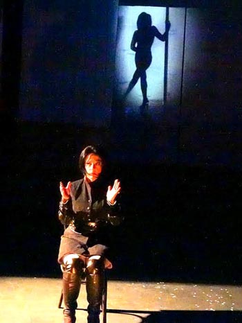 Escena de la obra Invierno en abril del dramaturgo  Ramiro Antonio Sandoval. Foto cortesía