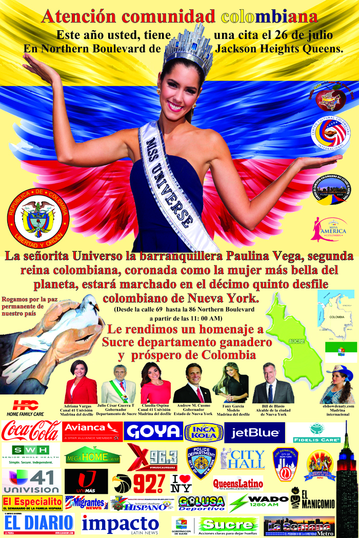 afiche desfile colombiano 2015