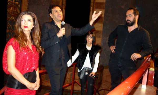 Después de la presentación de la película ANNA, la actriz Juana Acosta, Juan Carvajal, Diana Vargas, productora de festivales de cine en Nueva York, y el director Jacques Toulemonde. Fotos Javier Castaño