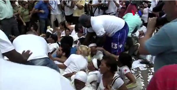 Las Damas de Blanco fueron arrestadas en la mañana, el mismo día que el presidente Obama llegó a Cuba. 