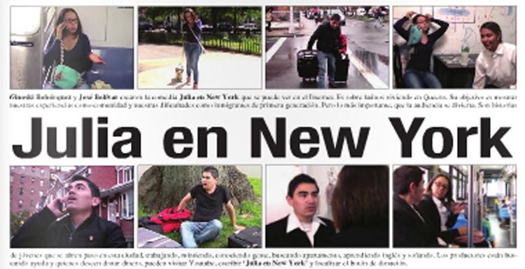 Imágenes de la serie en video Julia en New York.