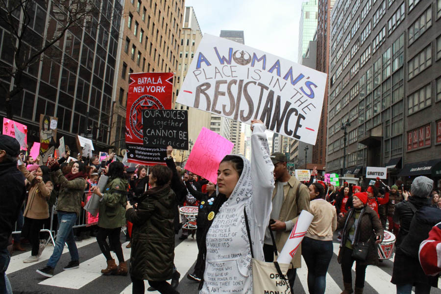 Las mujeres exhibieron orgullo y poder de lucha. FotoHumberto Arellano