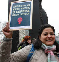 Verónica R. en Manhattan. Foto Humberto Arellano