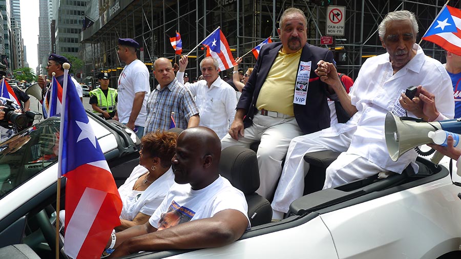 Politics has always been a big part of the Puerto Rican Parade in New York. Photo Javier Castaño