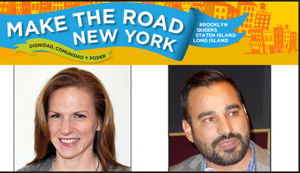 Deborah Axt y Javier Valdés son los directores de Make the Road New York con sede en la Roosevelt y la calle 92 de Jackson Heights, Queens. 