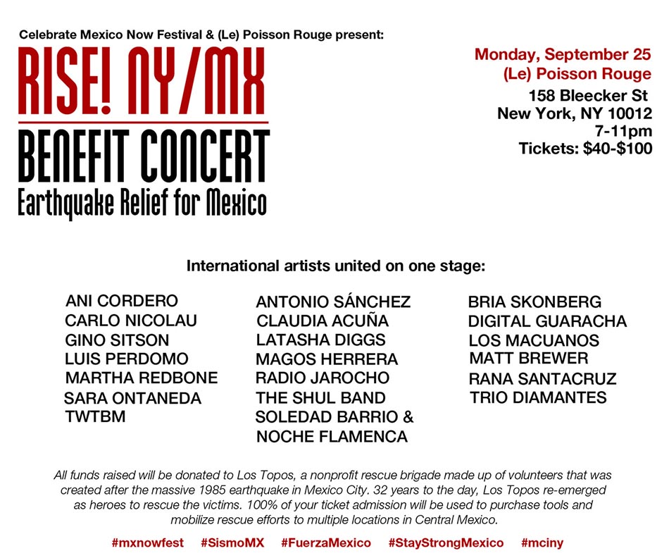 Concierto ayuda a Mexico 2017