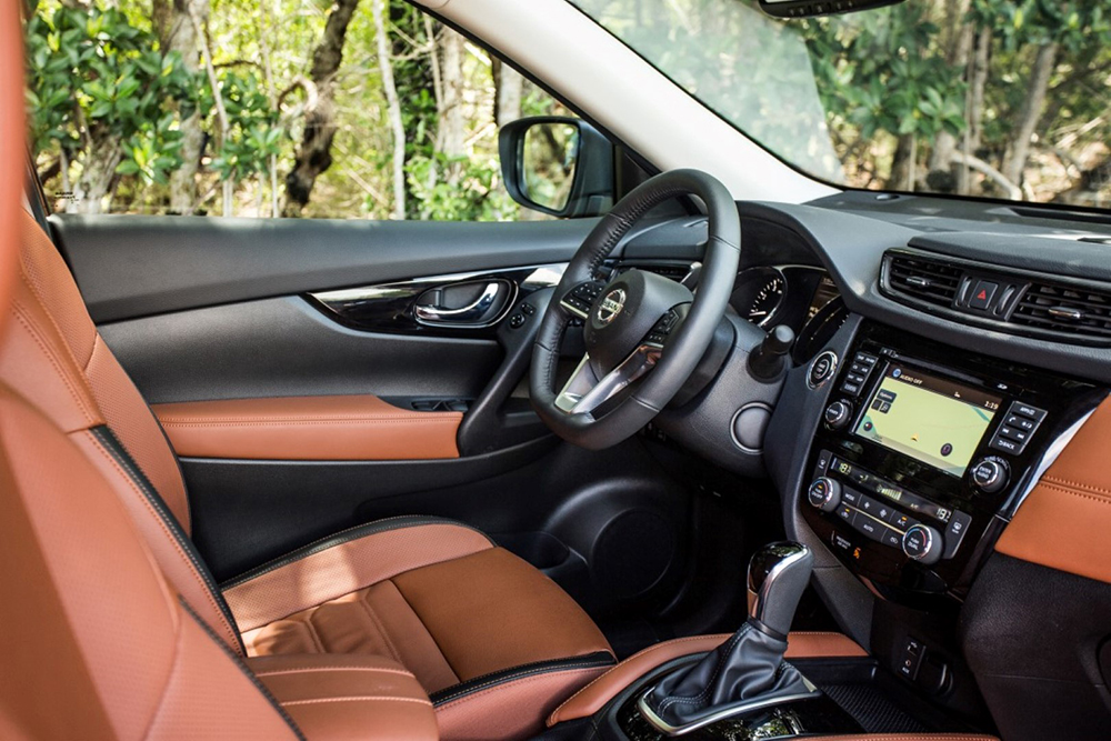 El interior del Nissan Rogue Hibrido es cómodo y elegante. Foto cortesía