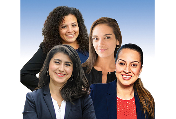 Desde la izquierda, Jessica Ramos, Nathalia Fernández, Julia Salazar y Catalina Cruz. Imagen QueensLatino 