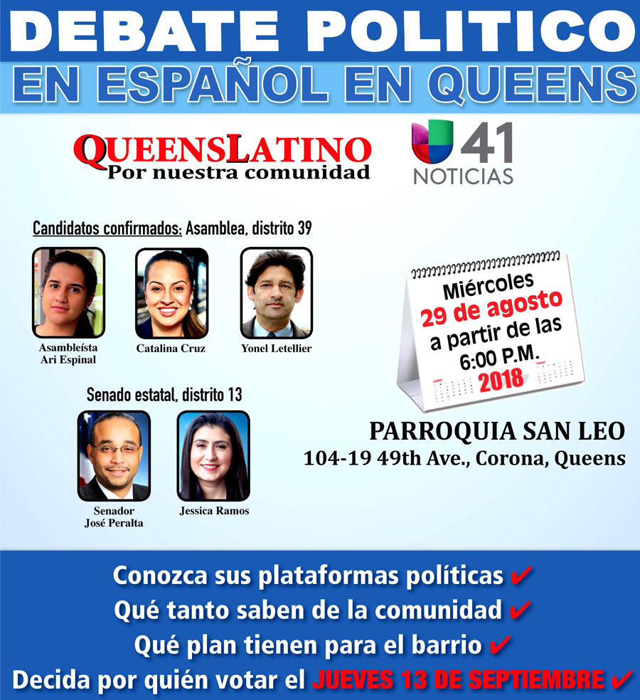DEBATE politico en Queensposter