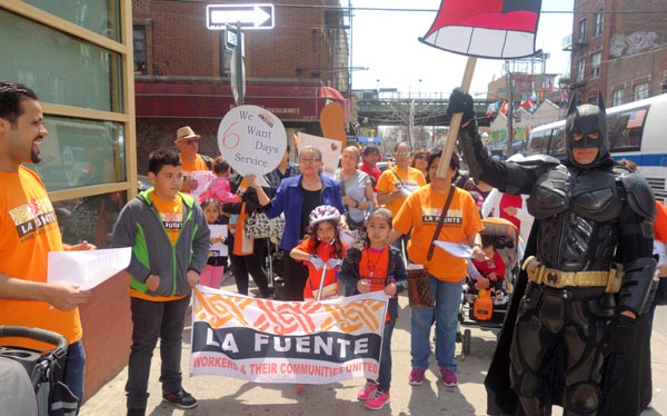 Marcha por presupuesto para bibliotecas y que abran los sábados