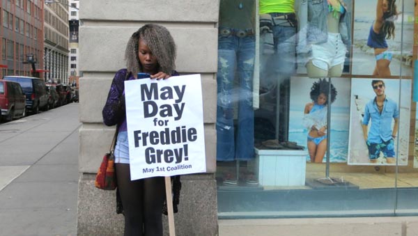 Protestas en NY en el Día Internacional del Trabajo