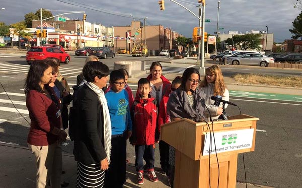NYC Department of Transportation Celebrates International Walk to School Day