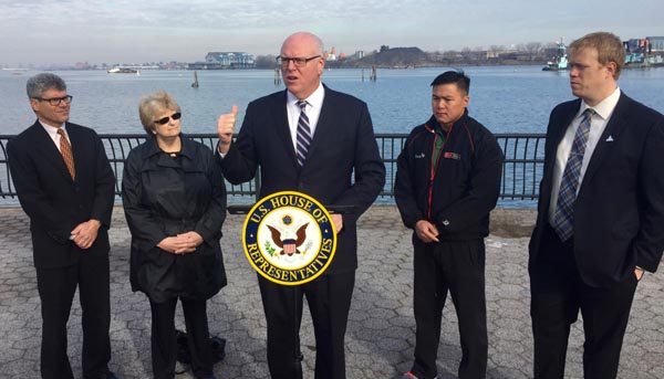 Congressman Crowley Calls for Immediate Removal of Barges in Flushing Bay