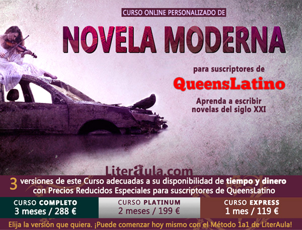 Curso de Novela Moderna para suscriptores de Queens Latino