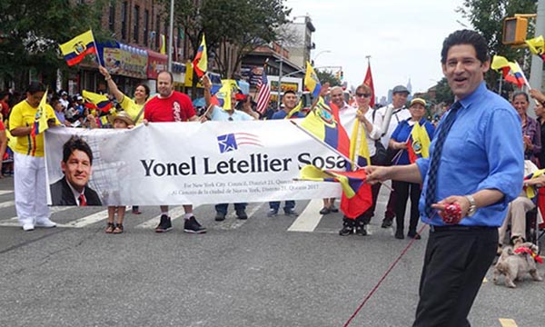 Yonel Letellier sigue peleando contra el Partido Demócrata por su candidatura al Concejo de NY