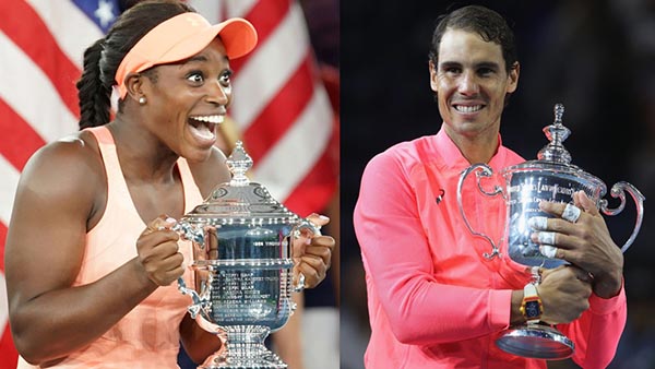 Nadal y Stephens ganan el US Open en Nueva York