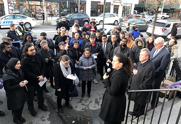 Vigilia por Martin Luther King en Jackson Heights, Queens