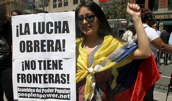 Día del Trabajo con protestas pro inmigrantes en NY