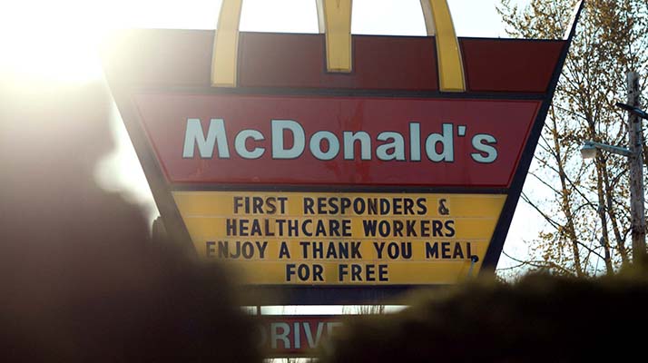 McDonald’s con ‘Thank You Meals’ gratis a trabajadores de salud