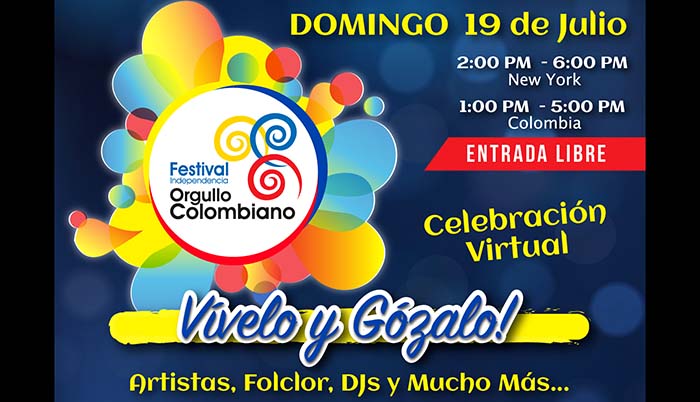 Colombianos celebran Independencia vía Facebook