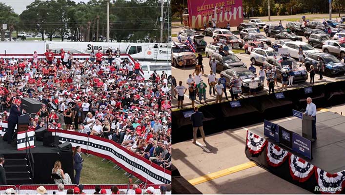 Trump y Biden pelean por Florida y latinos
