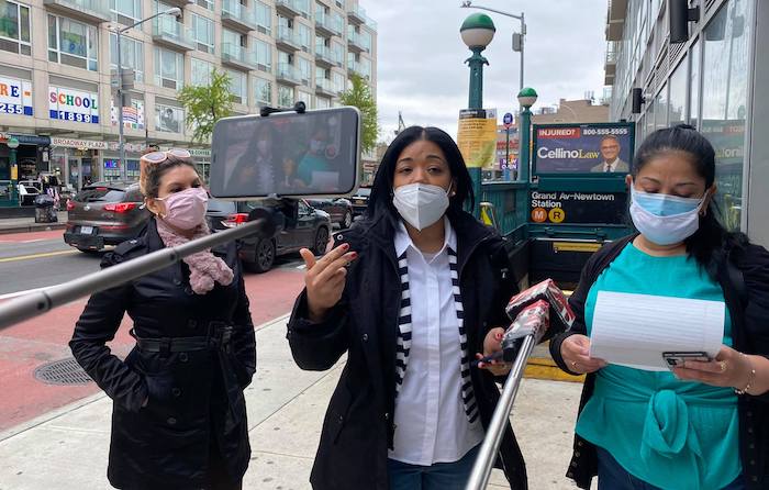 Candidata Glennis Gómez contra ola de crímenes en NYC