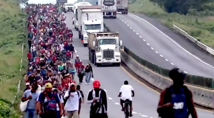 Venezolanos en México hacia Estados Unidos