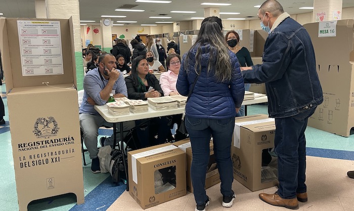 Así votaron los colombianos en NY