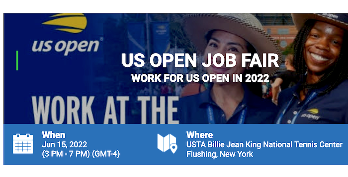 Fería de trabajo en Abierto de Tenis del Parque Flushing