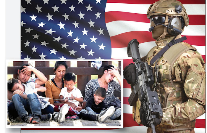 Soldados expulsan inmigrantes en Texas