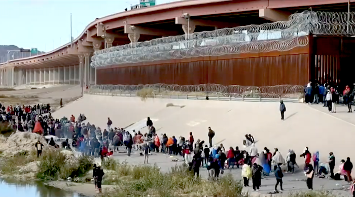 México desmantela campamento de migrantes