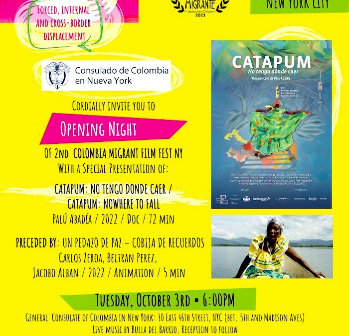Cine migrante en Consulado de Colombia en NYC