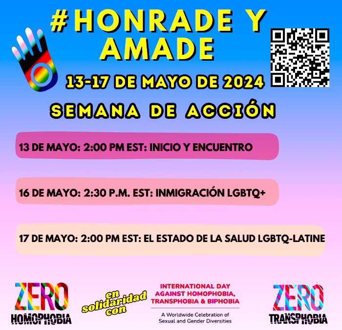Semana Zero Transfobia del 13 al 17 de mayo