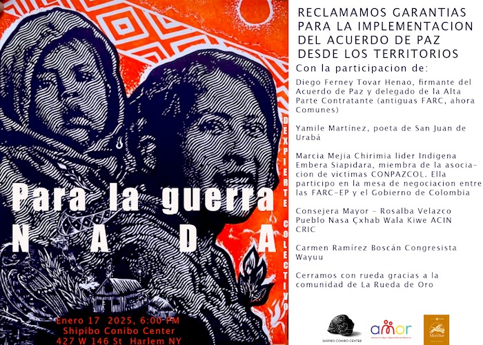 Charla sobre Acuerdo de Paz en Colombia este viernes