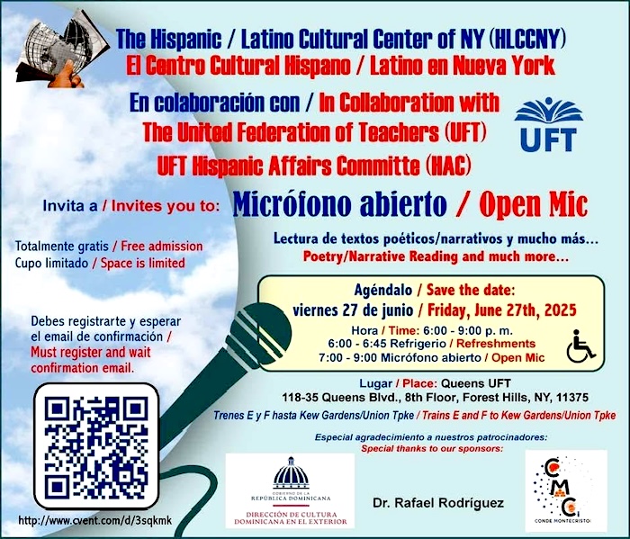 Micrófono abierto para poetas este viernes en Queens