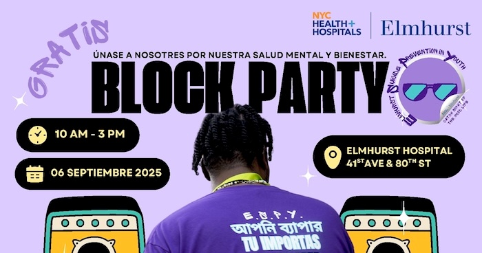 Fiesta en Hospital Elmhurst contra el suicidio este sábado