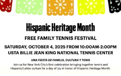 Festival de tenis y cultura en Flushing este sábado