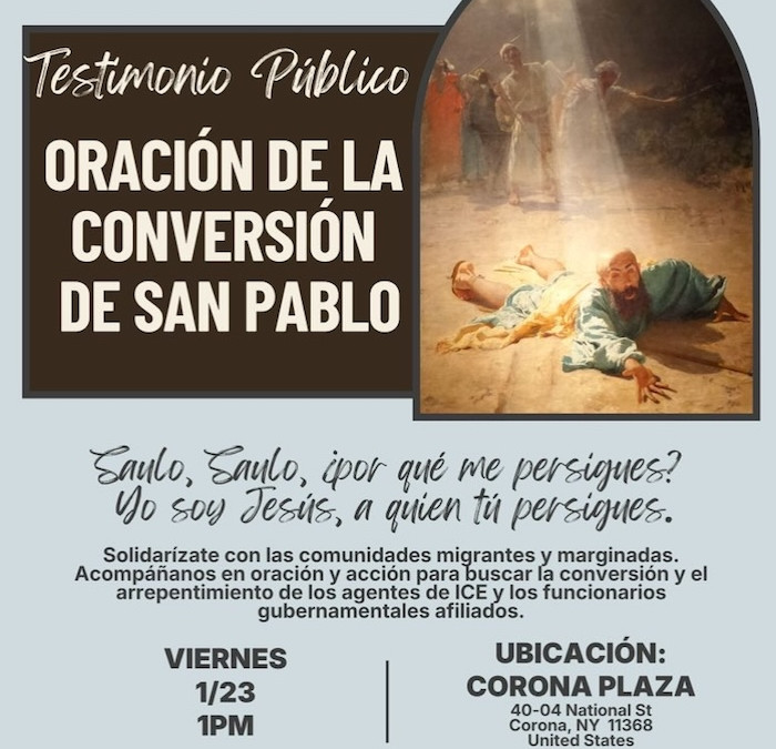 Participa hoy en Conversión de San Pablo por agentes de ICE
