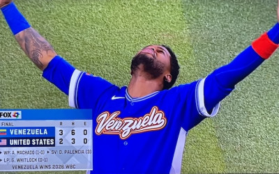Venezuela vence a EE.UU. en Clásico Mundial de Béisbol