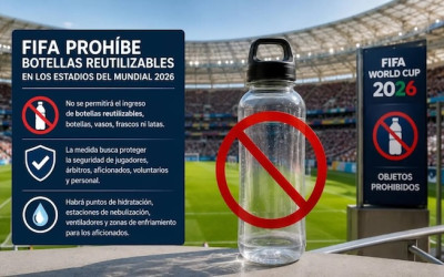 Objetos prohibidos en estadios de fútbol