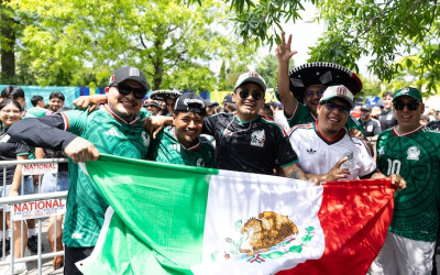 Fiesta de fútbol en sede del US Open en Parque Flushing