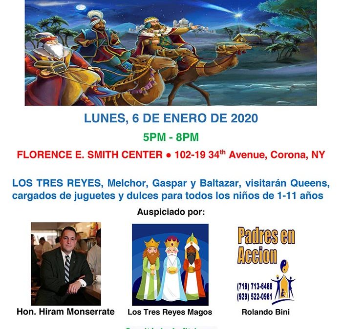 Este lunes 6 celebre los Reyes Magos con el líder Hiram Monserrate
